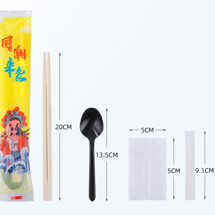 割り箸4点セット卸売りファストフード4点セット印刷可能ロゴメーカー直送|undefined