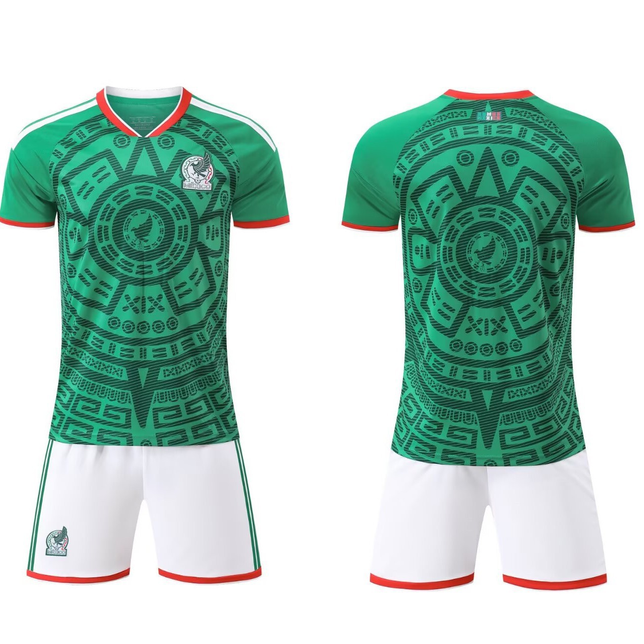 Camiseta de la Copa del Mundo 2026 Camiseta de fútbol nacional mexicana Camiseta de fútbol infantil Camiseta de equipo adulto 14 yardas - 3XL