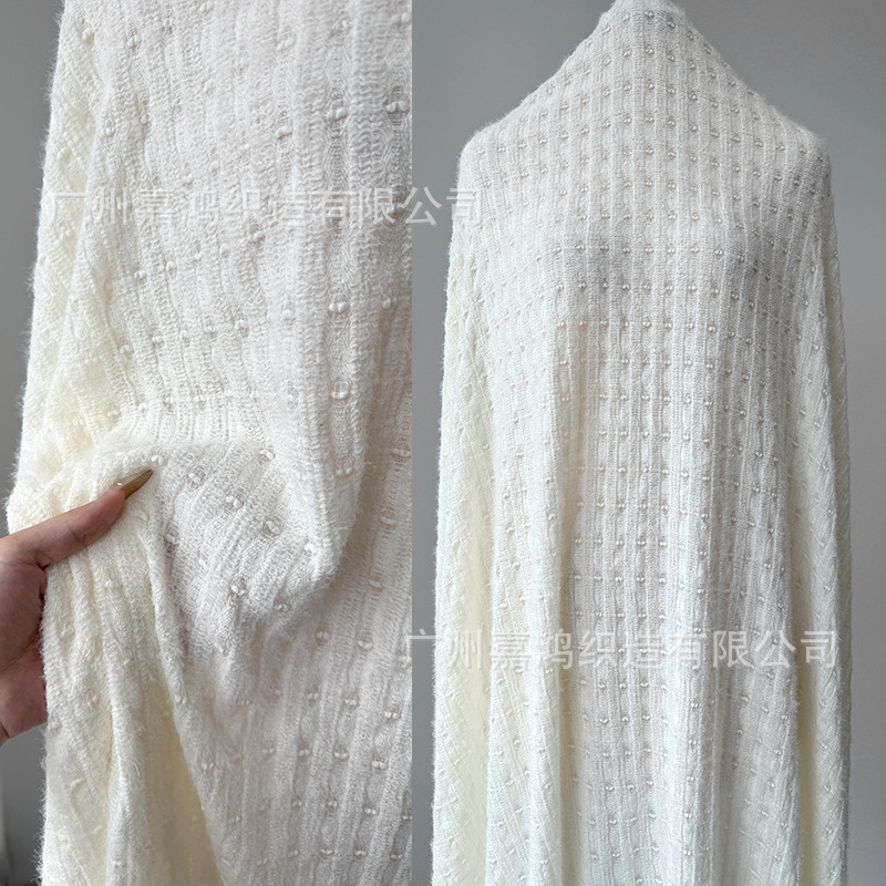 Explosión pluma hilo tela de encaje terruqueo más tela de encaje de terruqueo calentamiento base chaqueta de encaje fabricantes en stock