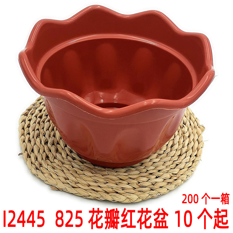 I2 445 825 pétalo rojo maceta vegetal de plástico cuenca balcón plantación venderá regalos productos por lotes