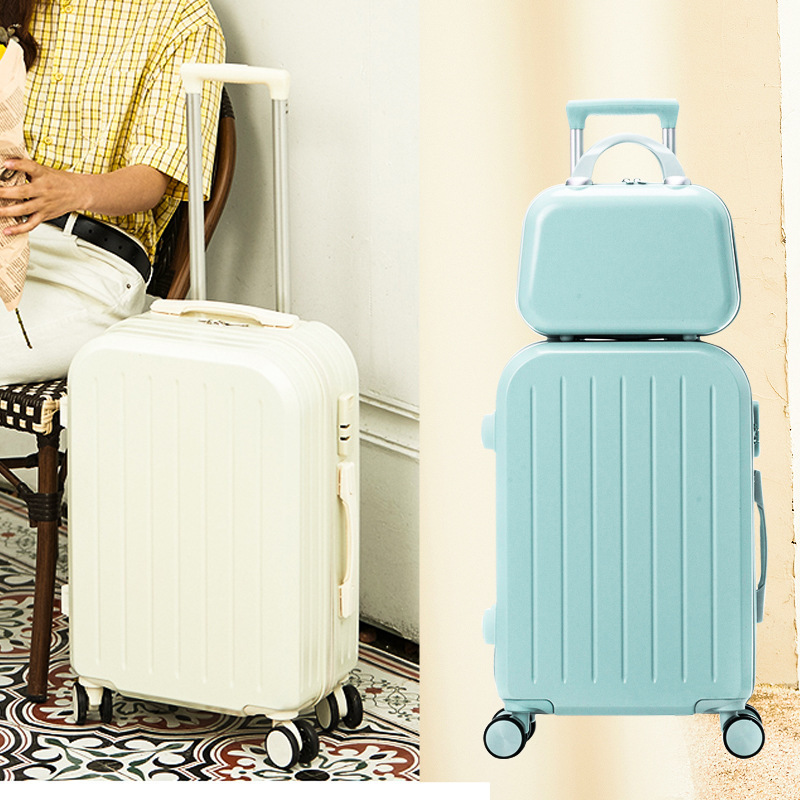 Equipaje de alto valor facial para estudiantes de 24 pulgadas con ruedas universales de 20 pulgadas con contraseña de embarque, maleta duradera