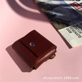 复古PU皮革零钱包 便携式耳机线整理收纳包 首饰硬币情侣安全套袋