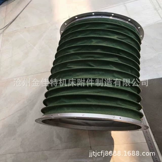风机帆布软连接 帆布硅胶伸缩软管防火通风软风道耐温阻燃通风管