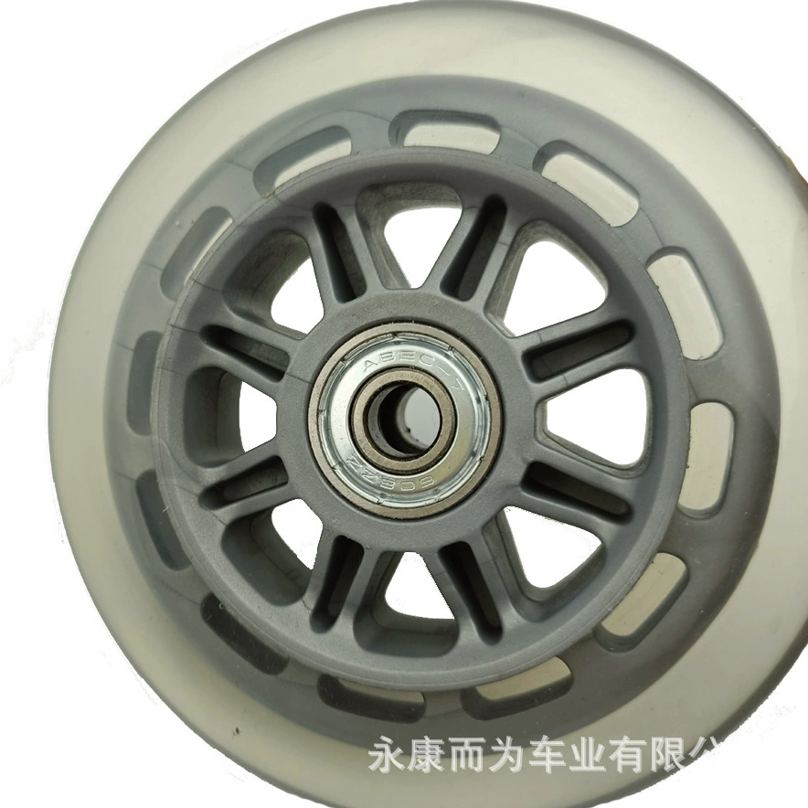 3-дюймовый 4-дюймовый прозрачный универсальный ролик скутер колеса бесшумный подшипник для тележки скейтбординг