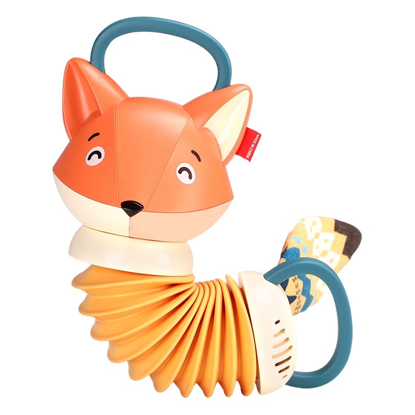 Acordeón Fox transfronterizo Caterpillar bebé educación temprana simulación instrumento musical música calmante juguete coordinación mano-ojo