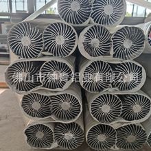 6063大功率散热器铝型材梳子型铝合金圆柱型散热机器设备散热型材