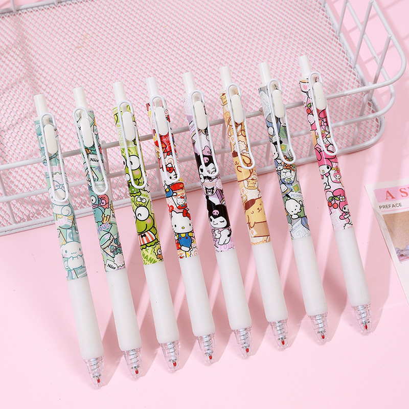 Kulomi Sanrio caja ciega bolígrafo pulsar alto valor de cara 22 24 estudiantes papelería al por mayor caja sorpresa alrededor