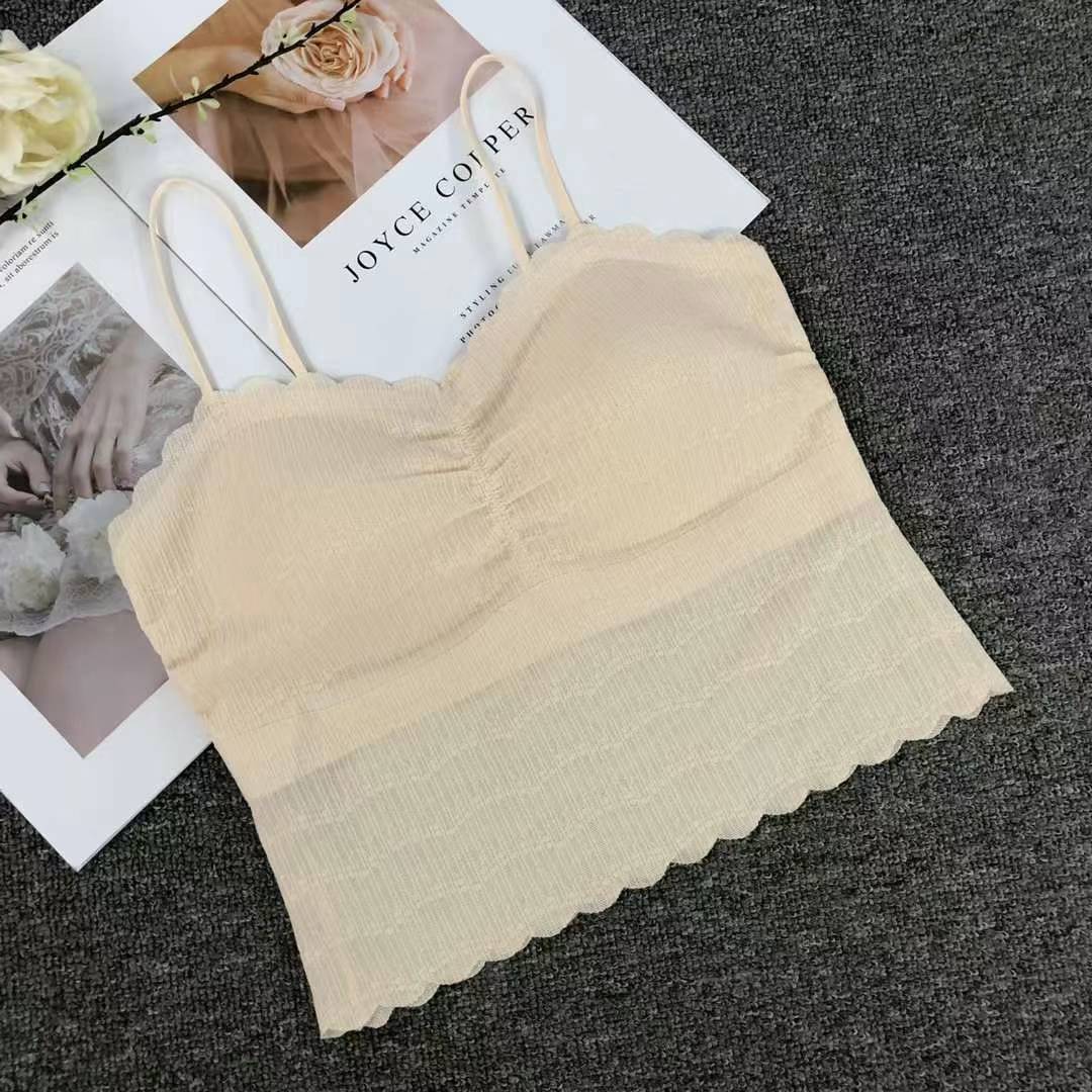 Nueva taza fija sin marcas de alta calidad chaleco de dama sin anillo de acero bra de yoga ropa interior deportiva mujer al por mayor