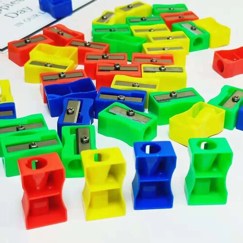 Manual Pencil Sharpener Single Hole Small Square Pencil Sharpener Pencil Sharpener Children's Stationery Wholesale