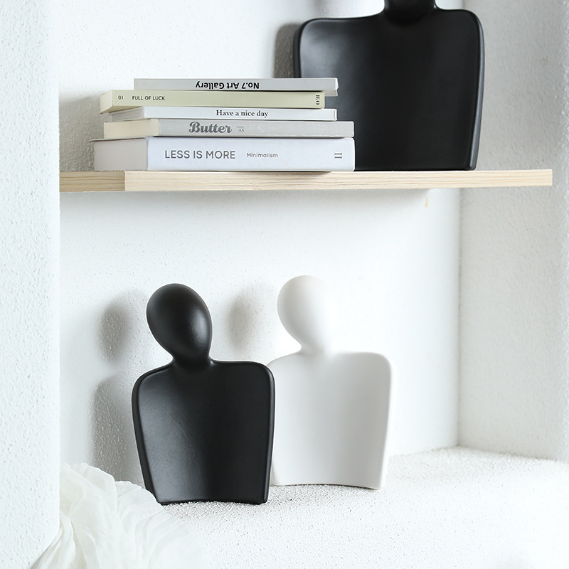 Decoraciones artísticas de cerámica moderna simple pareja de vinos sala de estar gabinete de televisión puerta de entrada decoración suave de escritorio para el hogar