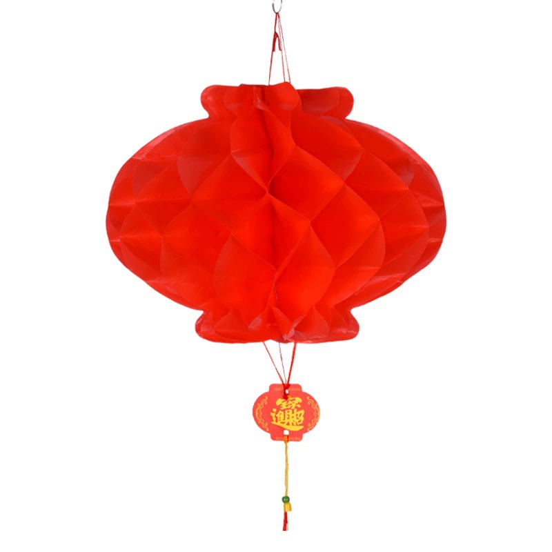 Заводская поставка пластиковый бумажный фонарь праздничный Сота большой красный маленький фонарь украшения открытие макет торгового центра маленький бумажный фонарь
