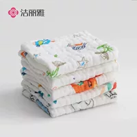Jieliya детское полотенце для слюны из чистого хлопка Марлевое детское полотенце для новорожденного Хлопковое полотенце для лица маленькое квадратное полотенце для мытья
