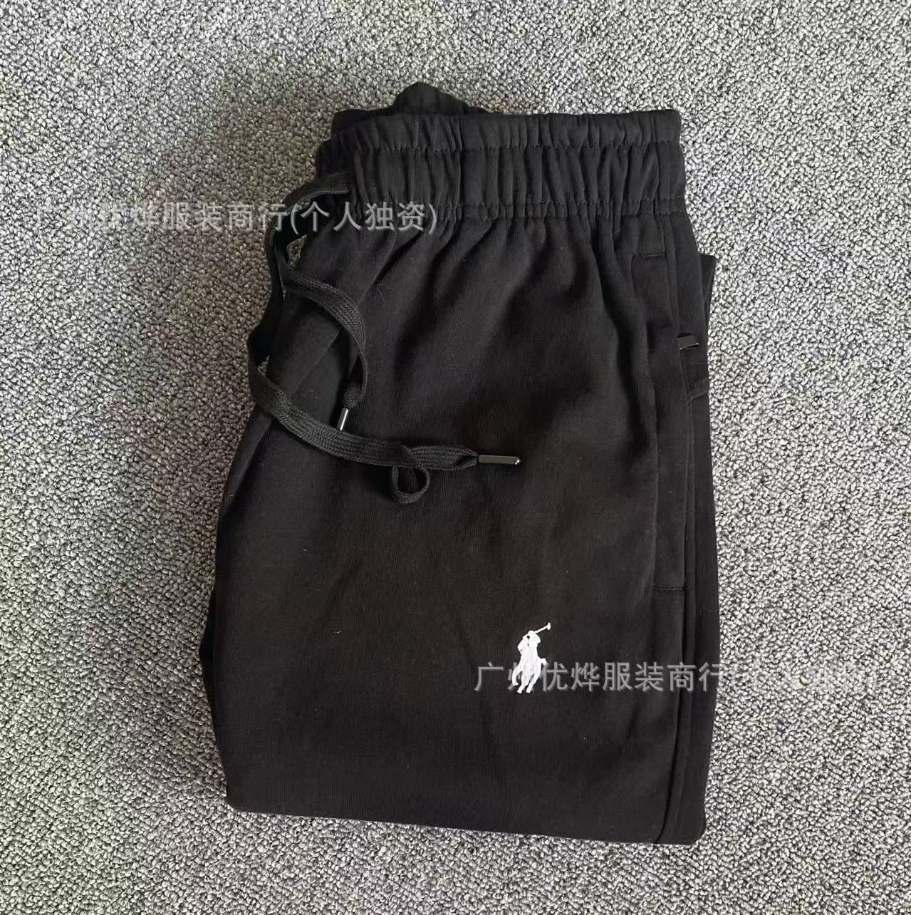 Comercio exterior transfronterizo primavera y otoño nuevos pantalones bordados de pony para hombres y mujeres sueltos pantalones deportivos casuales de moda