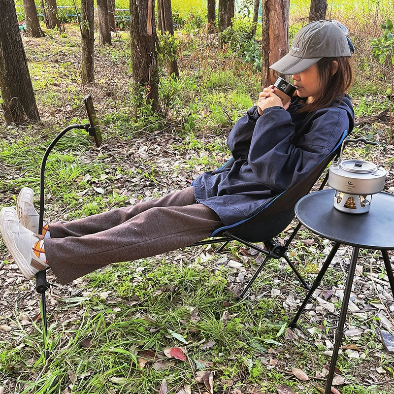 Outdoor folding chair Moon chair aluminum alloy chair sketching chair art fishing chair director chair beach camping chair