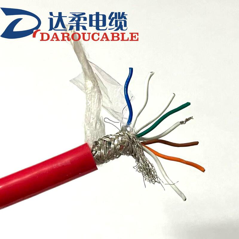 Silicone rubber Teflon network monitoring cable high temperature resistance 200 degrees flame retardant shielding over five or six types of network cable