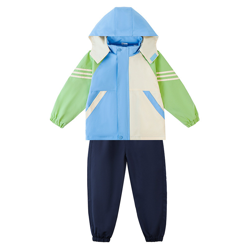 小学生校服冲锋衣三件套秋冬季班服短袖套装运动会幼儿园园服夏装|undefined