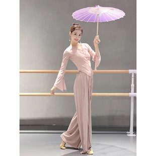 Classical Dance Gauze Chinese Dance Clothing Body Rhyme Body Suit Dance Top Women's New Summer Dance Practice Clothing