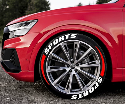 tire letter stickers pvc – Other Automotive Exterior Supplies - white-sports-red-blade-group-8