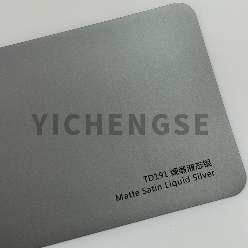Car paint protective film | Yichengse Car Wrap PPF - tpu-car-wrap-satin-liquid-silver-15215-metersroll