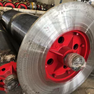 钢板焊接钢丝绳卷筒组500*3200双梁行车卷筒带联轴器