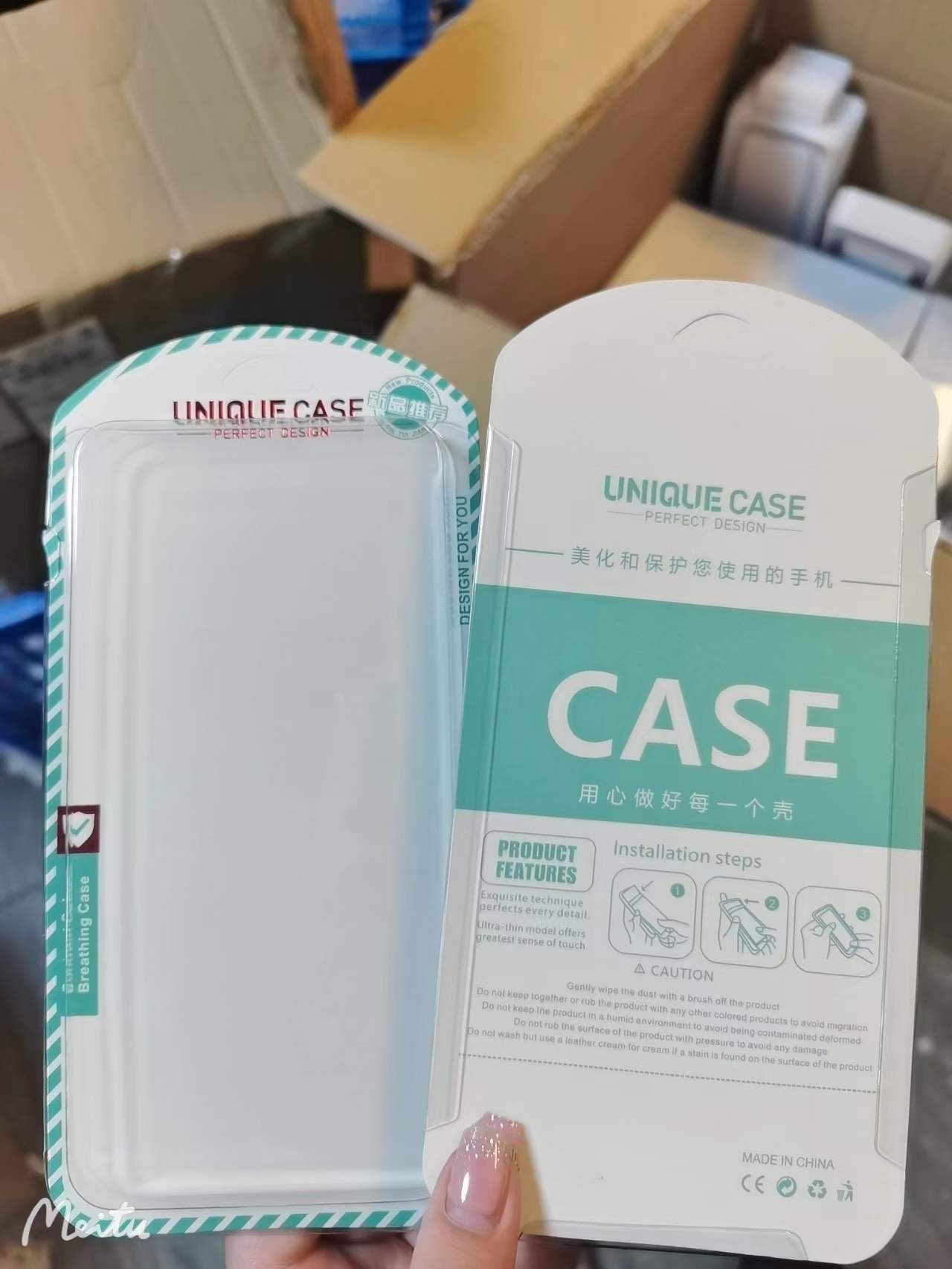Caja de embalaje para caja de teléfono móvil, caja de embalaje para caja de teléfono móvil, embalaje de tarjeta, embalaje blanco, caja de embalaje de película para teléfono móvil, dropshipping