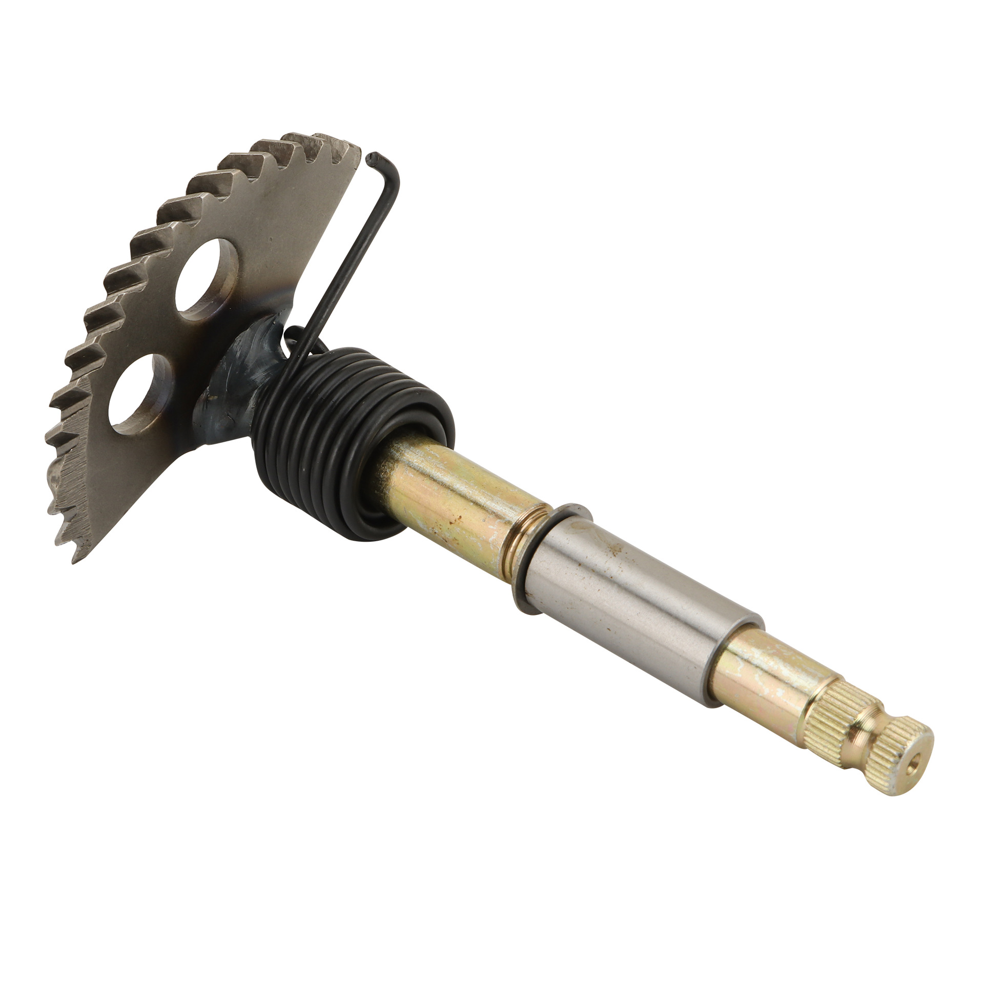 WOOSTAR Motorcycle Starter Shaft Assembly is suitable for GY6 125cc 150cc, Length: 168mm
