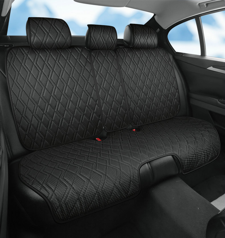 New car seat cushion made of ice silk, breathable and skin-friendly, comfortable seat cover, high-end seat cover, suitable for all seasons