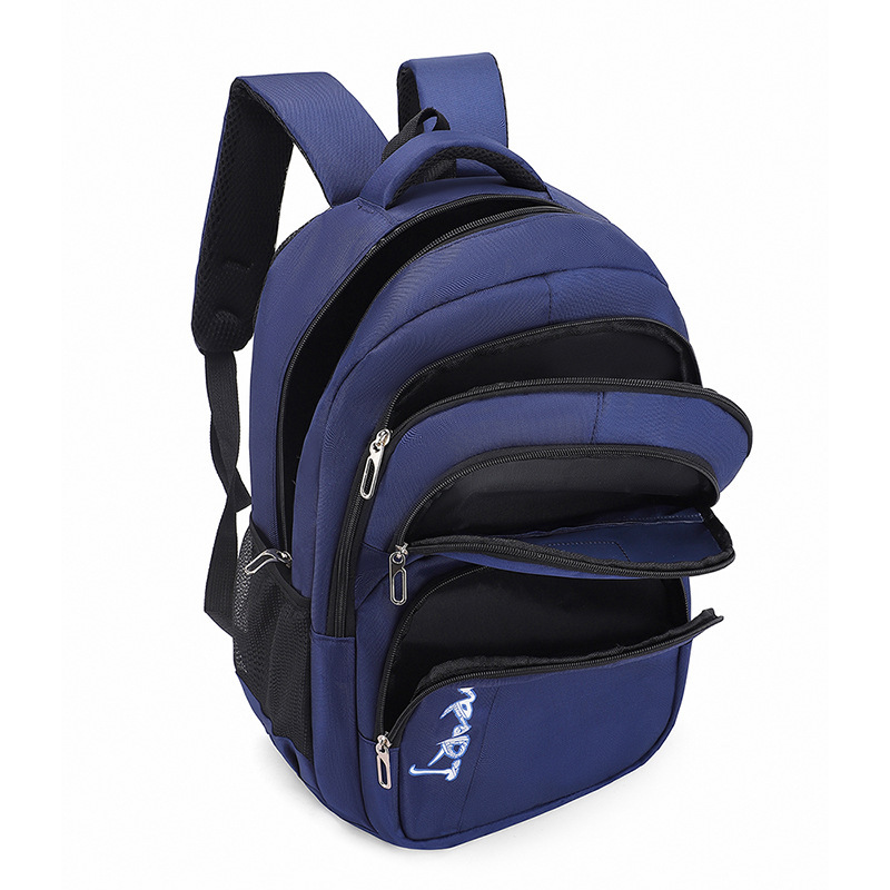 Mochila de moda de gran capacidad al por mayor de fábrica, mochila ligera y resistente al desgaste para estudiantes de secundaria y preparatoria, mochila de viaje de ocio