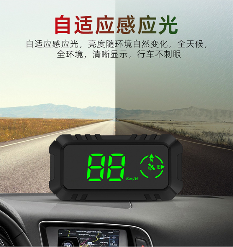 Car Hd G7 Car Hud Head-Up Display Universal Gps Speed Display Hud Beidou Compass