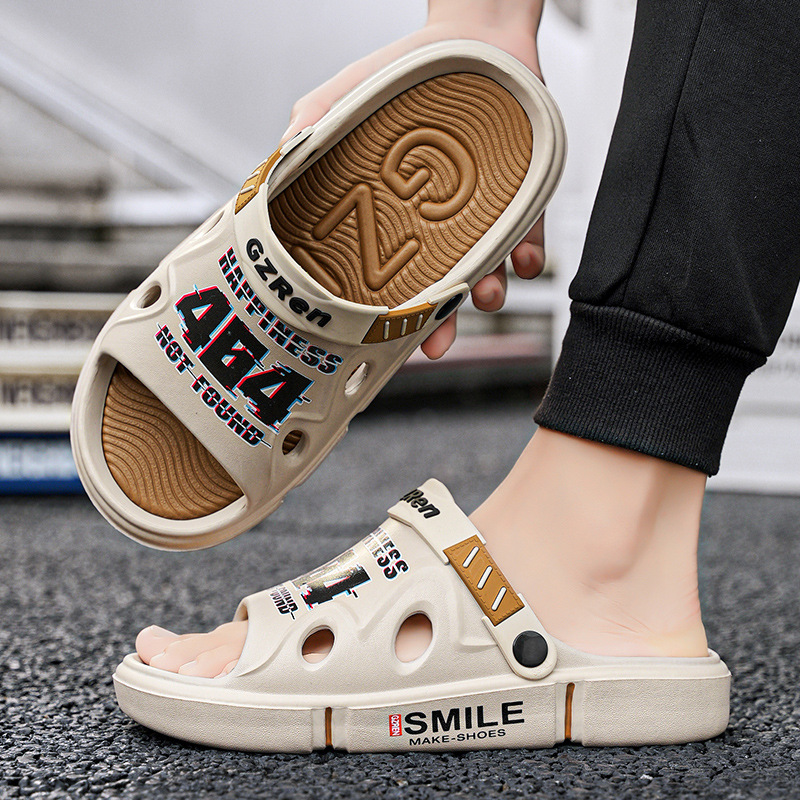 Zapatillas de pareja verano nuevo estilo de moda deportiva casual un hombre y una mujer usar zapatillas de playa antideslizantes para el cabello