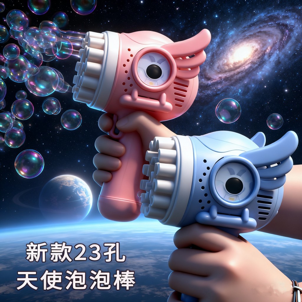 Новая игрушка для мыльных пузырей Angel, электрическая пушка для пузырей для мальчиков и девочек