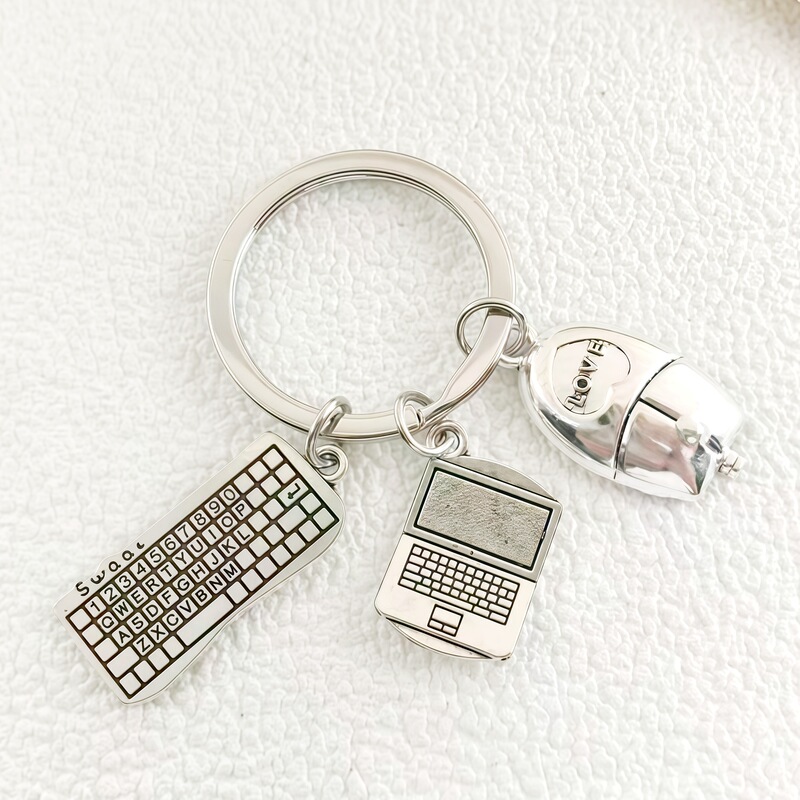 New Keyboard, Computer, Mouse, Creative Gaming Expert, Computer Engineer Fashion Keychain New Keyboard, Computer, Mouse, Creative Gaming Expert, Computer Engineer Fashion Keychain
