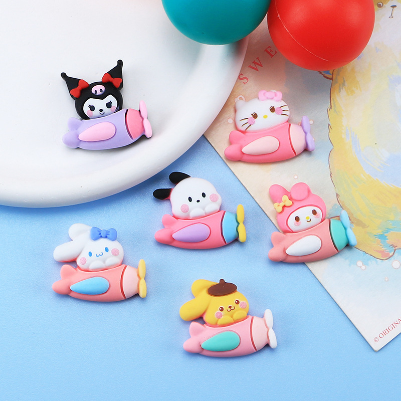 Dibujos Animados creativo animal aviones resina accesorios lindo DIY crema de goma teléfono caso accesorios diadema accesorios material