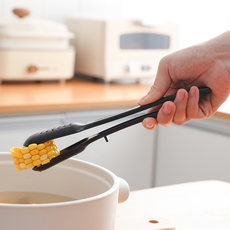 Kitchen two-in-one food clip multi-functional detachable colander plastic high temperature resistant barbecue clip long handle steak clip