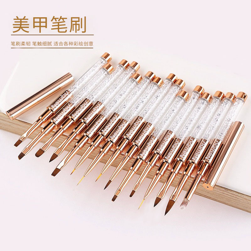 pincel de manicura conjunto pincel de fototerapia pincel universal ultra fino pintura de flores pintadas escaneando cepillo de gradiente construcción especial pincel de fototerapia