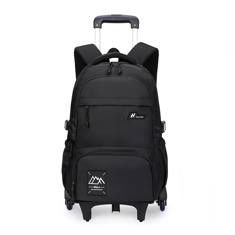 Bolsa de tirón de estudiantes, caja de tirón de niños, mochila de hombro de la escuela primaria con ruedas, bolsa de tirón de la escuela secundaria, escalada de gran capacidad