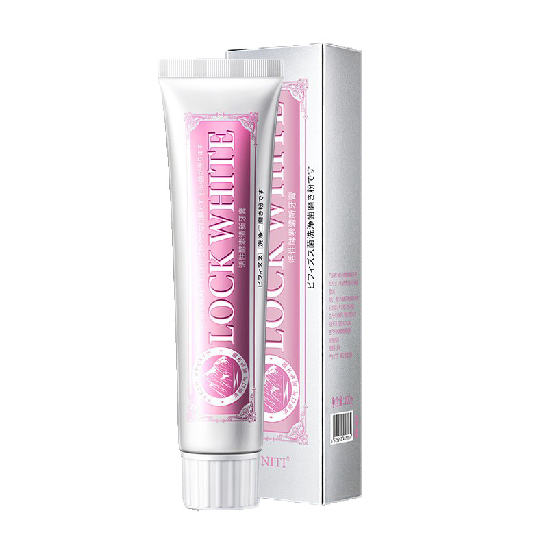 NITI pasta de dientes bicarbonato de sodio sensación de frío Blanqueamiento Anti-amarillo anti-sarro probióticos sin flúor cuidado suave aliento fresco