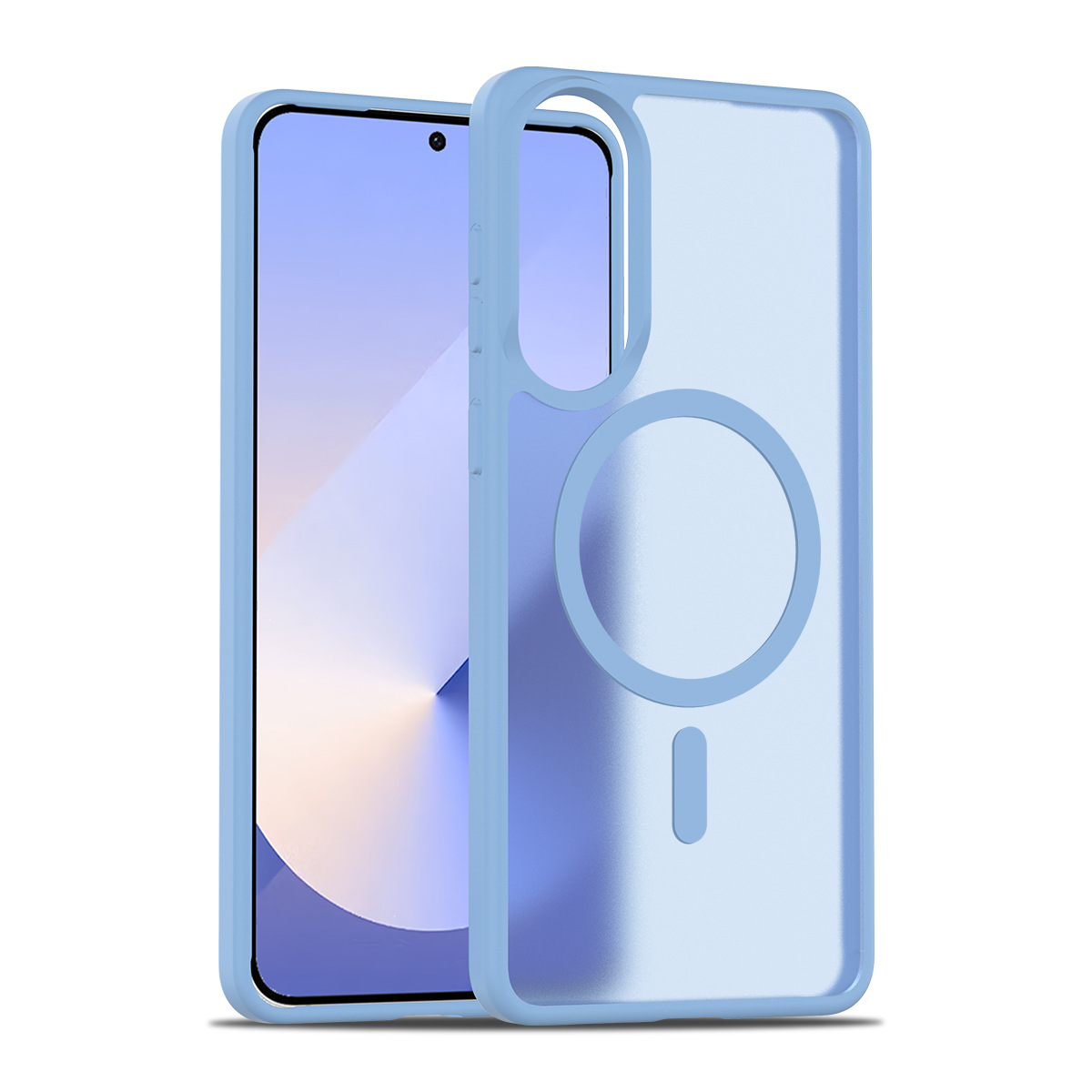 Aplicable SAM S25Edge piel succión magnética caja de teléfono Samsung nuevo modelo de protección de inyección de aceite amarillo fuerte fuerza magnética