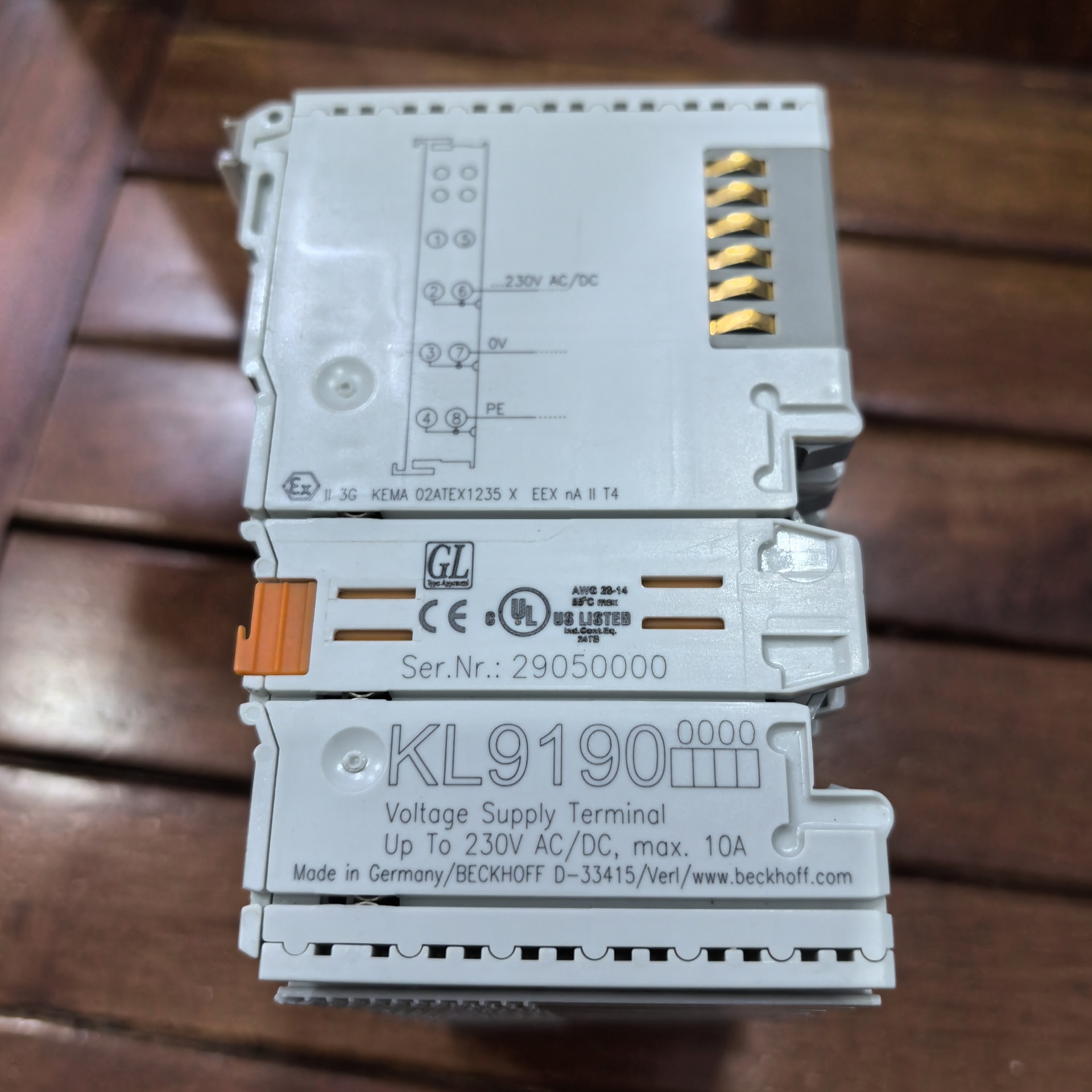 A062*现货促销 原装拆机 BECKHOFF 倍福 KL9190 成色非常漂亮 实