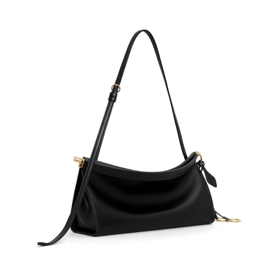 Retro Crescent Baguette Bag for Women - New Luxury Versatile Clip Bag, Single Shoulder Underarm Bag, Commuter OL Handbag - Thumbnail 4