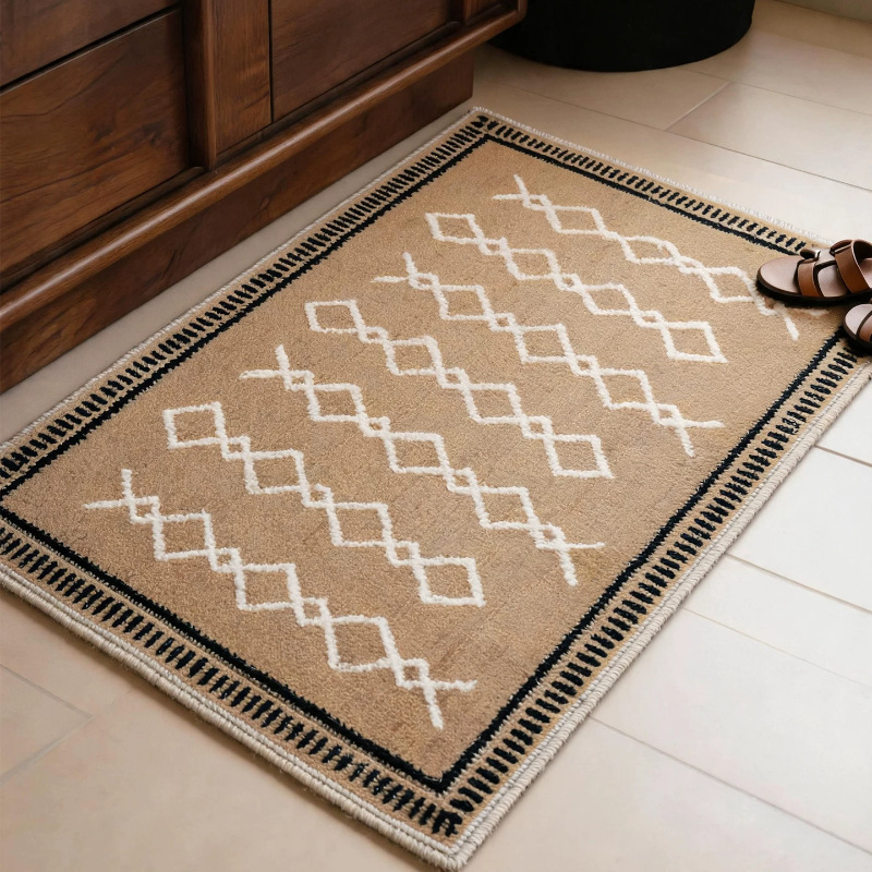 New Chinese-style entrance door mat, high-end Wilton machine-woven doormat, indoor, stain-resistant, and non-slip carpet