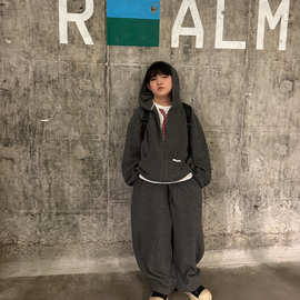 以鸿童装批发儿童学院风卫衣卫裤套装男童26秋季新款外套长裤两件