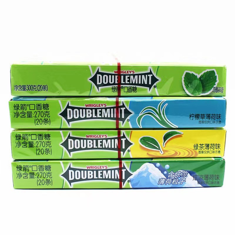 Green Arrow Gum 5 Pieces * 20 Strips Original Mint Flavor Cooling Fresh Breath Supermarket Same Brand Wrigley Candy Wholesale