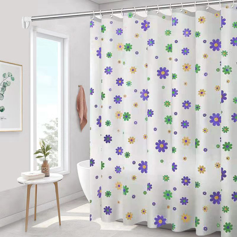 Comercio exterior EVA cortina de baño impermeable PVC cortina de baño cortina de separación de secos y húmedos cortina de baño