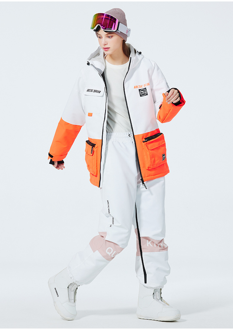 Men's Clothing Ski suit set for men and women couples warm and thick ski suit set single board double board ski suit_viptrois.com