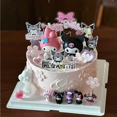 漫画かわいいクロミメロディーケーキデコレーションオーナメント子供男の子女の子誕生日ベーキングドレスアップアクセサリー