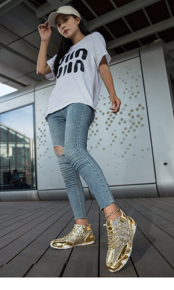 Bốt Martin cổ cao cá tính, bốt cổ ngắn unisex phong cách casual — S8008 Bạc, S8008 bạch kim, S8008 đen bóng chi tiết 1