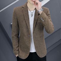 男士韩版修身型西服男春春秋帅气个性ins小西装潮流休闲百搭外套