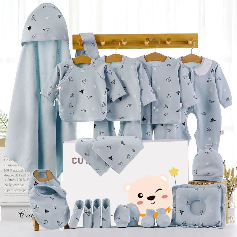 Подарочная коробка Baby Gift Box Set, 18–22 предметов одежда для новорожденных унисекс демисезонная, подарочная коробка со стеклом