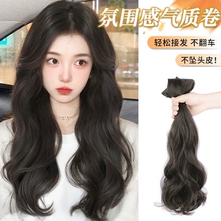 假发片长直发无痕发片轻薄自然蓬松三片式后脑勺增发量仿真接发片